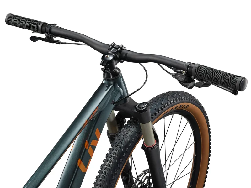 Liv - Tempt 0 Hardtail Mountain Bike in Gloss Asphalt Green-9