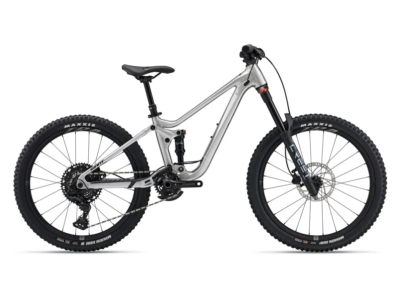 Giant - Faith 24 Full Suspension Kids Mountain Bike in Raw Aluminium