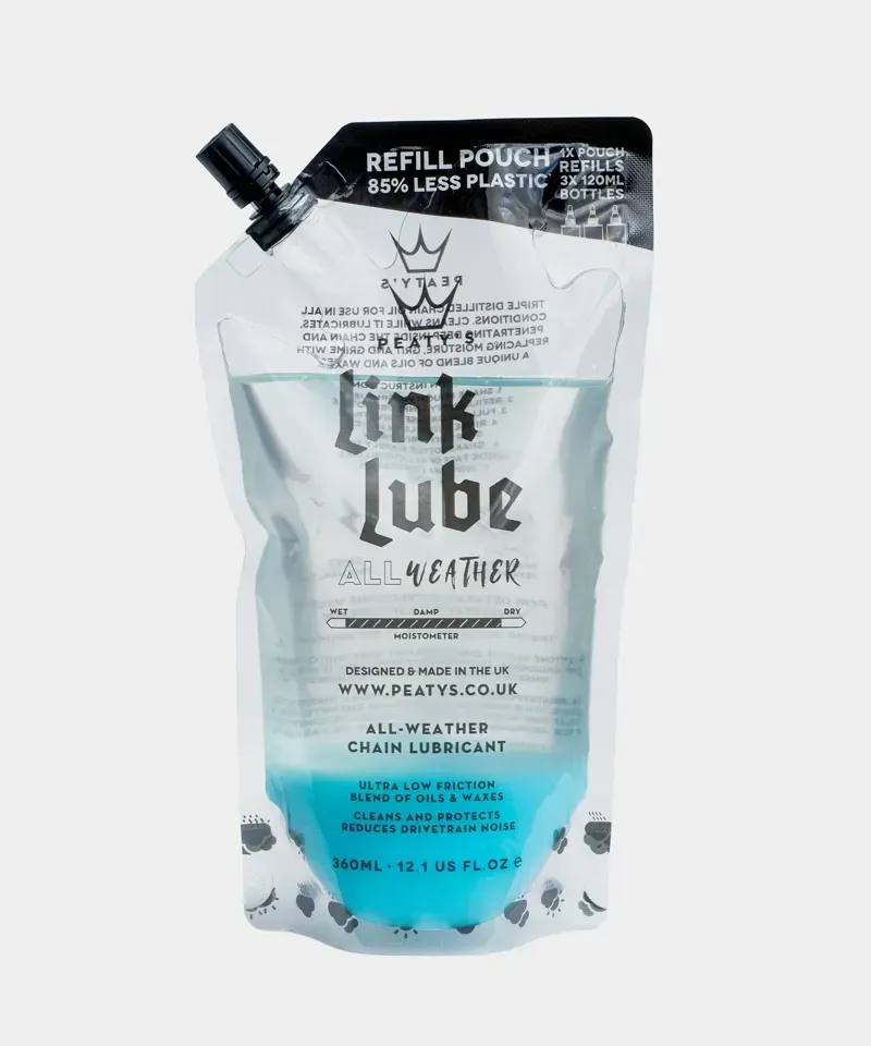 Peaty's LinkLube All-Weather Refill Pouch - 360ml - box of 12-1