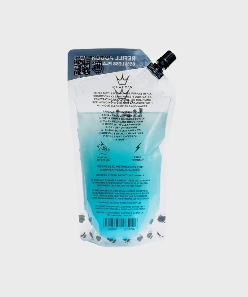 Peaty's LinkLube All-Weather Refill Pouch - 360ml - box of 12-3