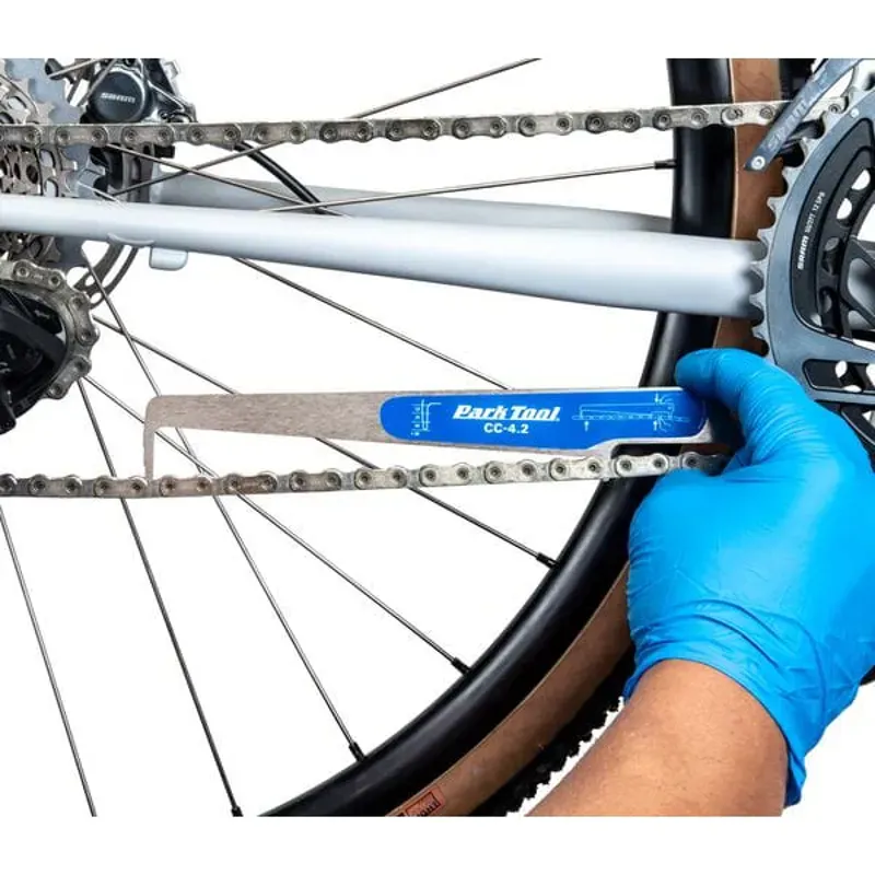 Park Tool CC-4.2 Chain Checker Tool in Silver/Blue-1