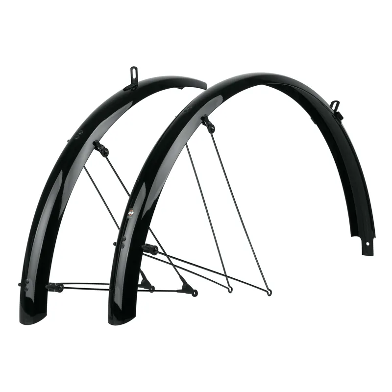 SKS - Bluemels 24 inch Mudguard Set Without Flaps in Gloss Black