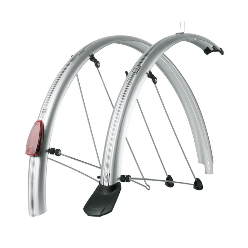 SKS Chromoplastics Mudguard Set 26: SILVER 26 55mm