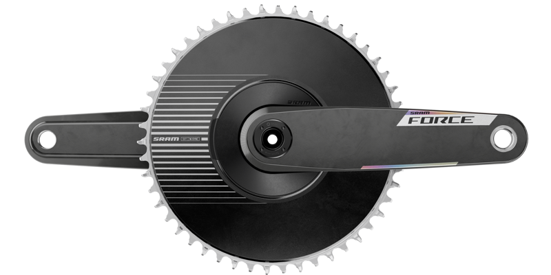 SRAM Force 1x E1 DUB DM 50-tooth Aero Crankset w/o BB in Black -1