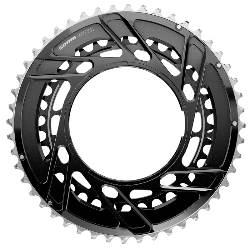 SRAM Force E1 Powermeter Thread Mount Chain Ring Kit in Black/Silver-1