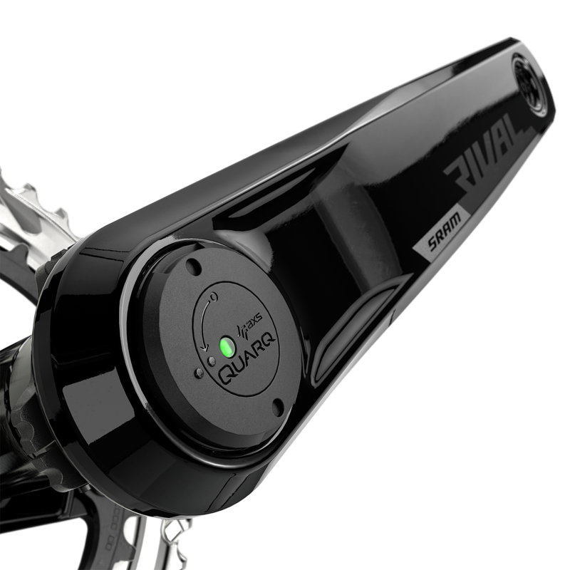 SRAM Rival AXS Power Meter Crankset w/ Spindle DUB DM w/o BB in Black-3