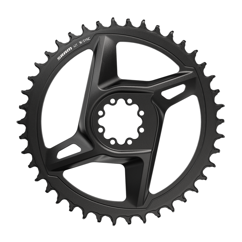 SRAM Rival E1 Red X-SYNC Direct Mount 6.5mm OS Rd. Chain Ring in Black-2