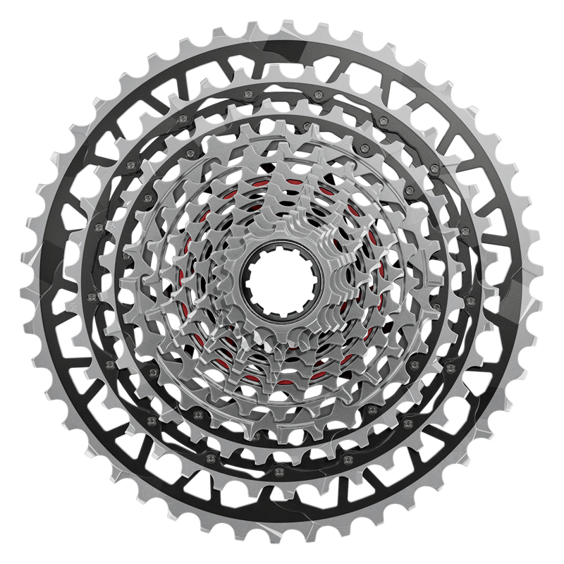 SRAM Xg-1391 XPLR E1 13 10-46t Chainring in Silver/Grey-1