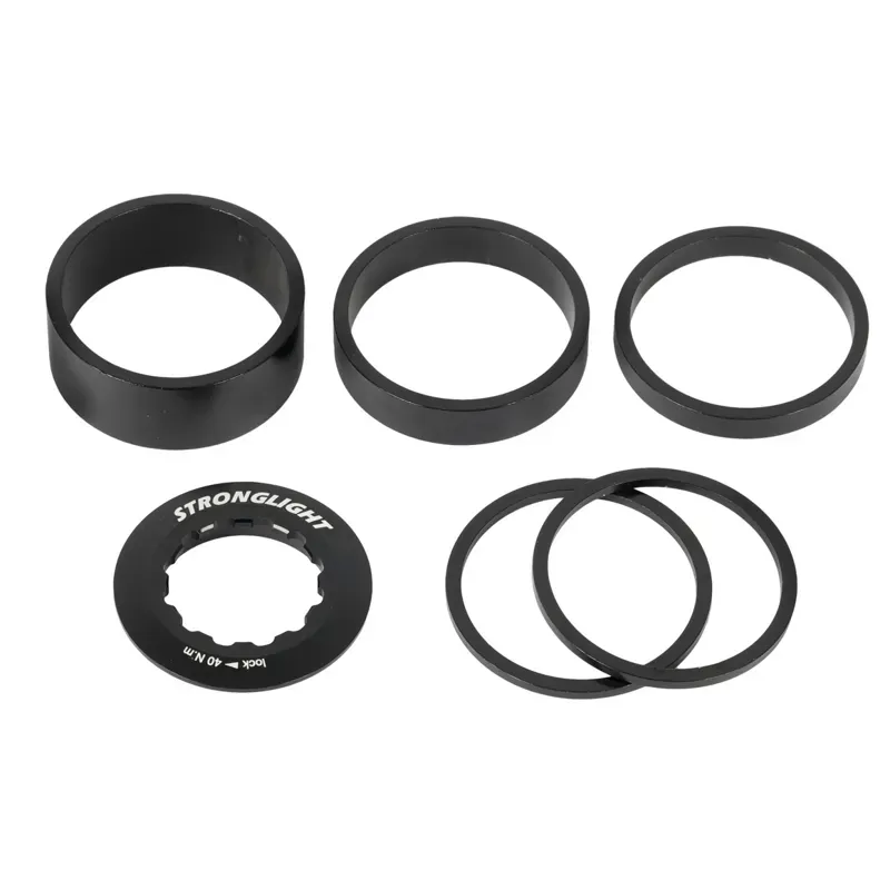 Stronglight Spacer Kit for Single Speed Sprocket Shimano HG in Black