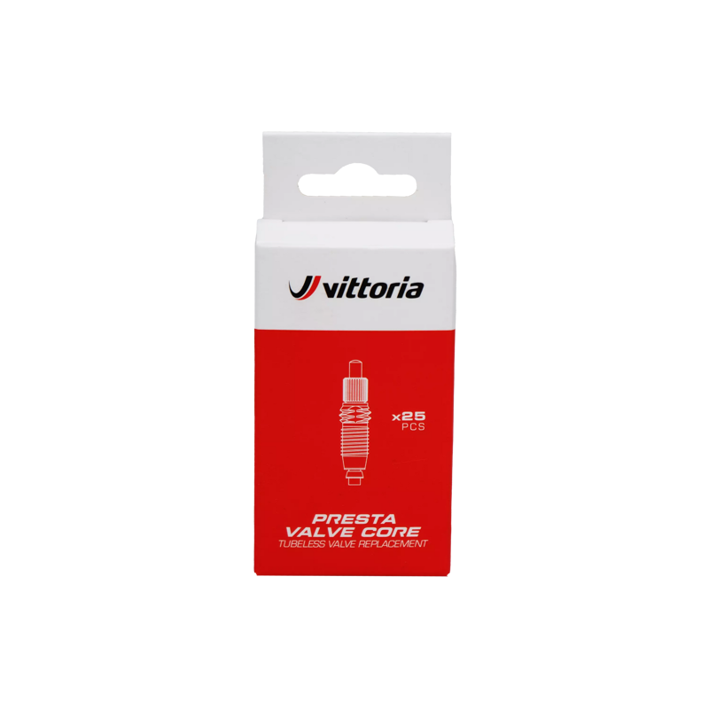 Vittoria Valve Mechanism Presta Cores 25-pack in Black-1