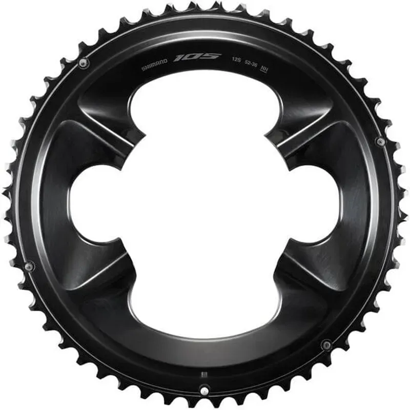 C/RING FCR7100 12spd Outer 52T- NH Black 52 teeth