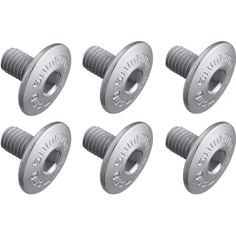 Shimano Spares Cleat Fixing Bolt M5x8mm 6-pack in Silver