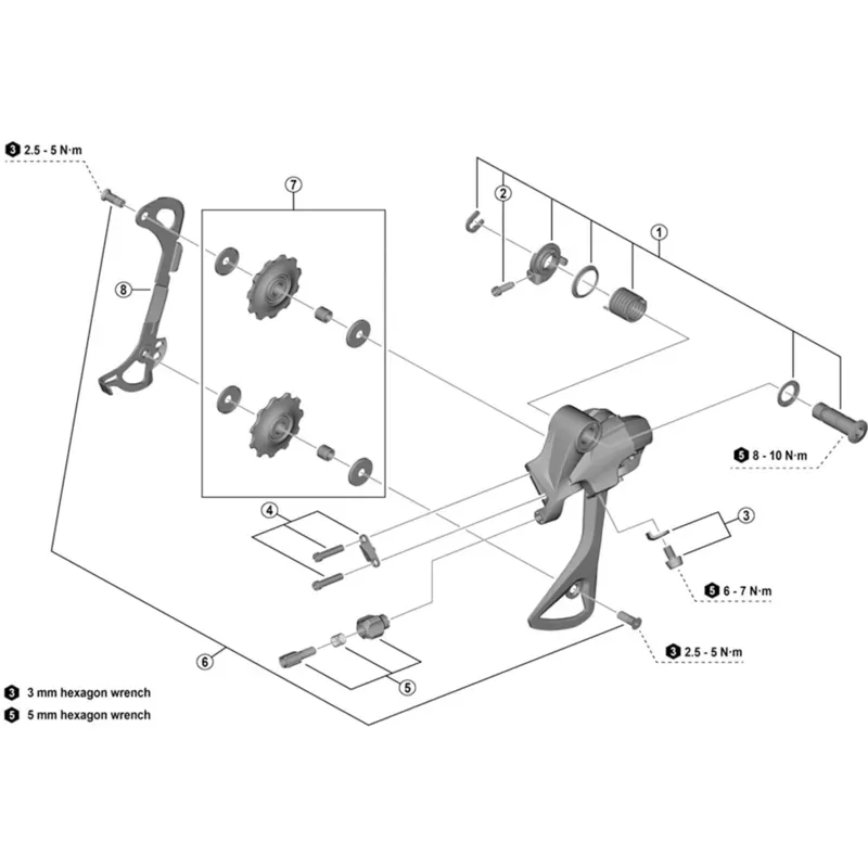 Altus RD-M370 tension and guide pulley set-1