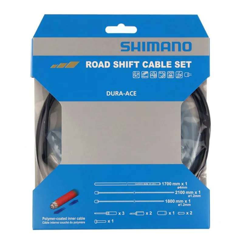 Dura-Ace 9000 Road Gear Cable Set With Polymer Coated Inners